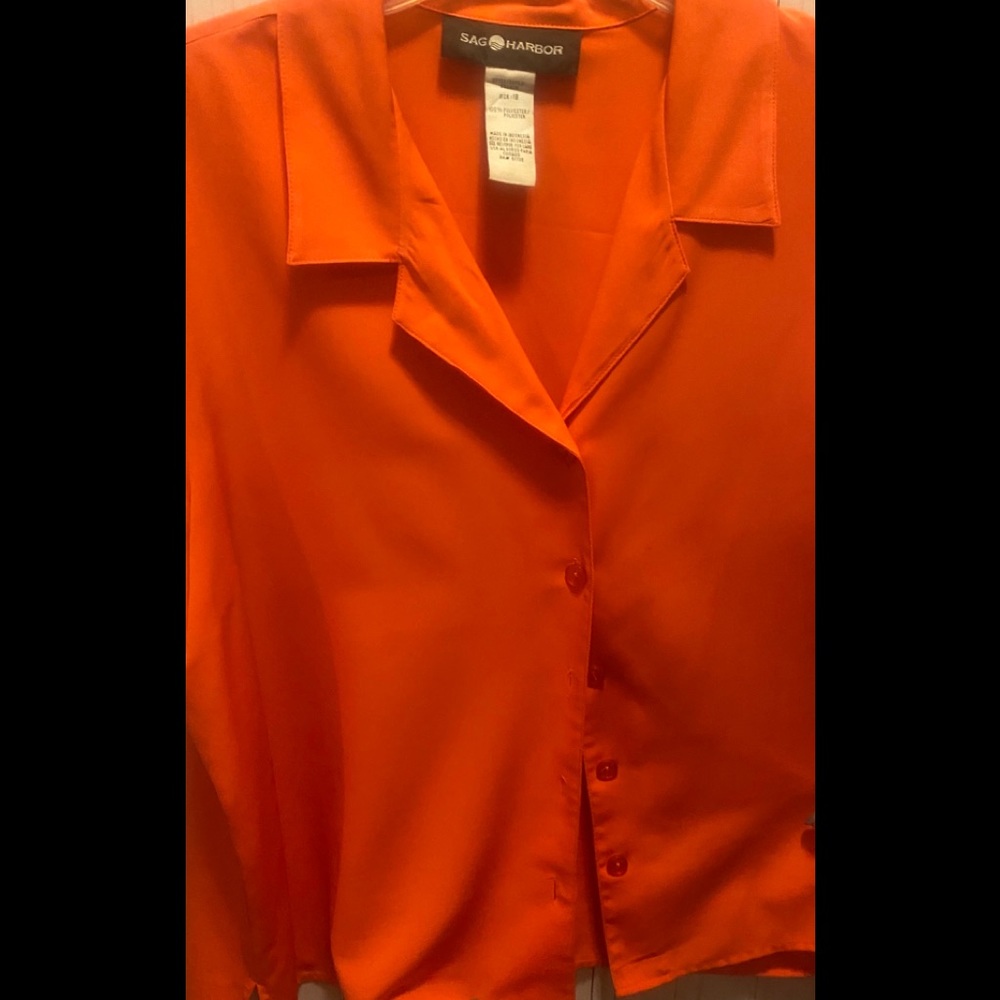 Orange Blouse SagHarbor